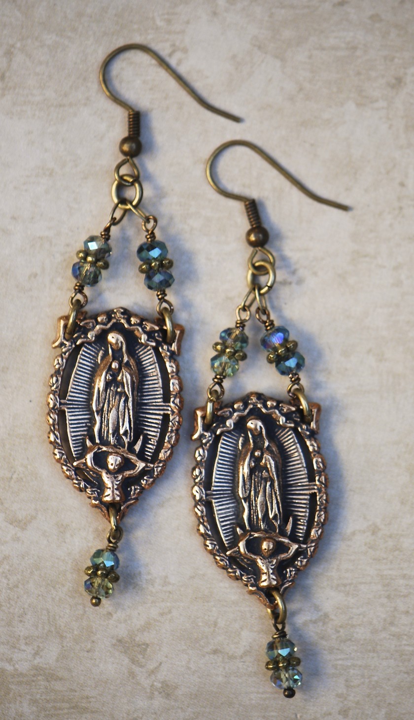 The Seraphym Earrings of Our Lady of Guadalupe