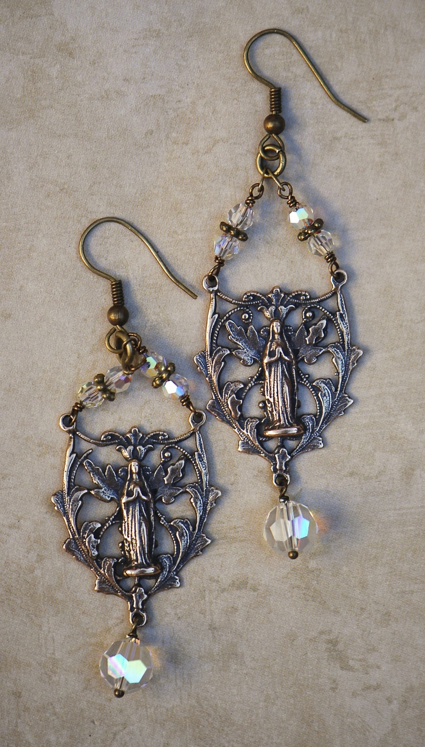 The Seraphym Earrings of Our Lady of Lourdes