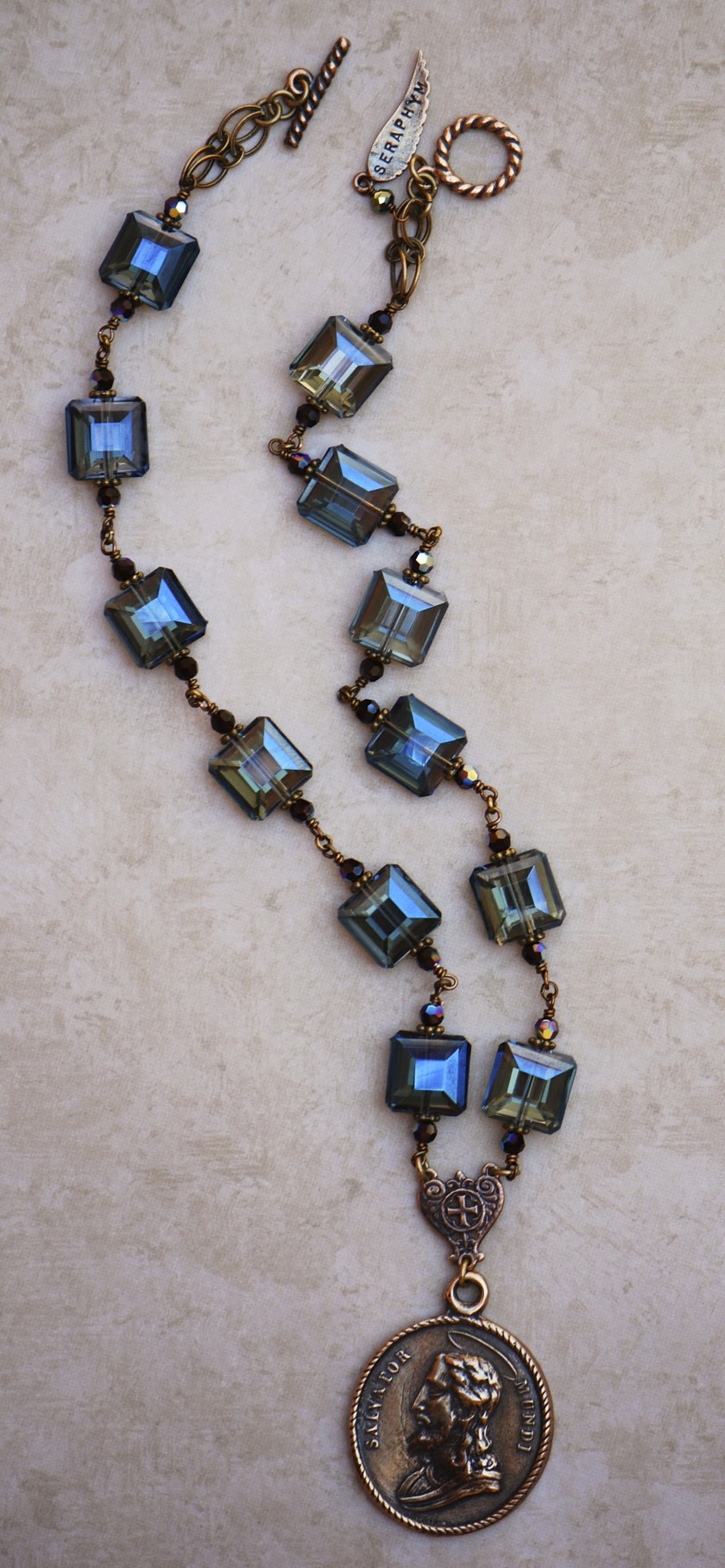 The Seraphym Necklace of Divine Love (Garnet Crystals)
